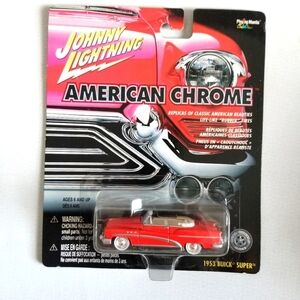 2000 American Chrome Series Johnny Lightning Red '53 Buick Super Car